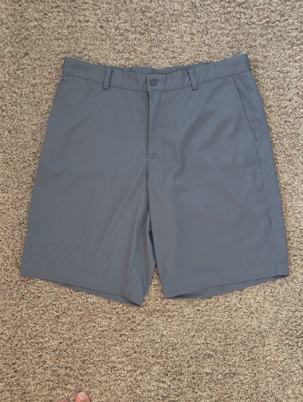 Nike Men's Slate Gray Flat Front DRI-FIT Golf Shorts
